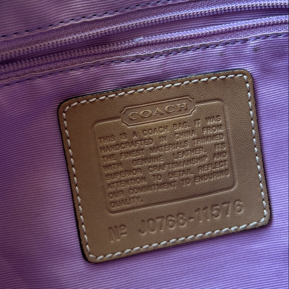 Coach Signature Brown and Tan Hobo Bag - Picture 5 of 11